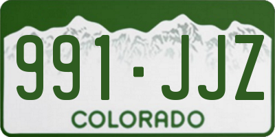 CO license plate 991JJZ