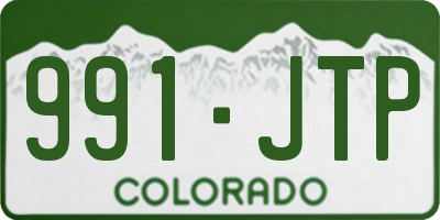 CO license plate 991JTP