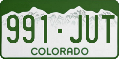 CO license plate 991JUT