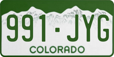 CO license plate 991JYG