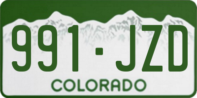 CO license plate 991JZD