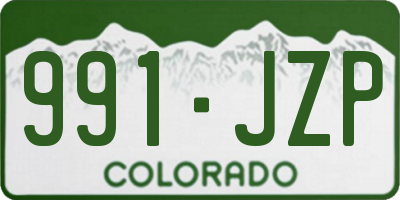 CO license plate 991JZP