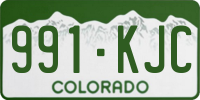 CO license plate 991KJC