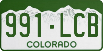 CO license plate 991LCB