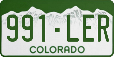 CO license plate 991LER