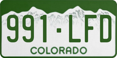 CO license plate 991LFD