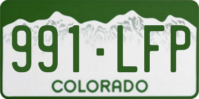 CO license plate 991LFP