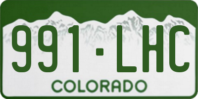 CO license plate 991LHC