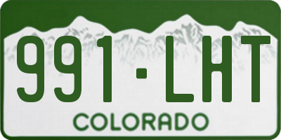 CO license plate 991LHT