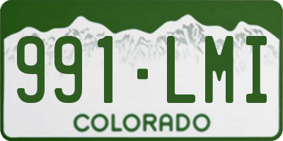 CO license plate 991LMI