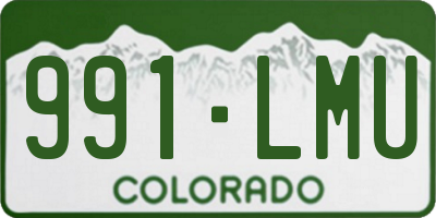 CO license plate 991LMU