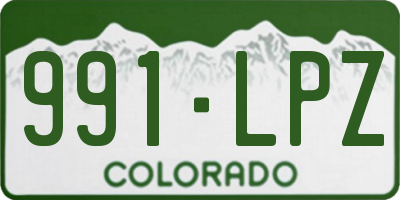 CO license plate 991LPZ