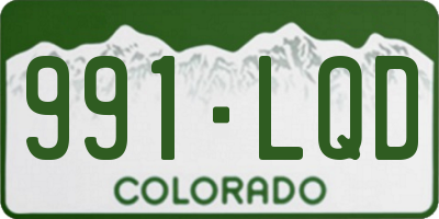 CO license plate 991LQD