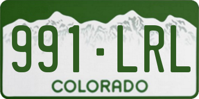 CO license plate 991LRL