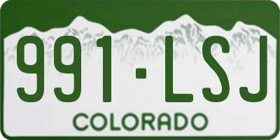 CO license plate 991LSJ