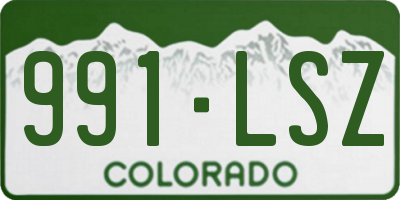 CO license plate 991LSZ