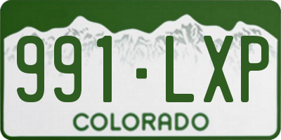 CO license plate 991LXP