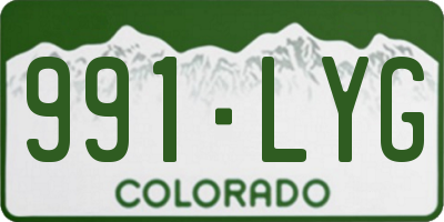 CO license plate 991LYG