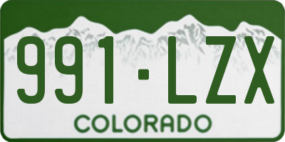 CO license plate 991LZX