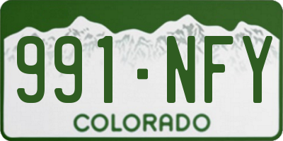 CO license plate 991NFY