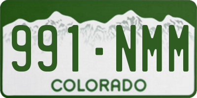 CO license plate 991NMM