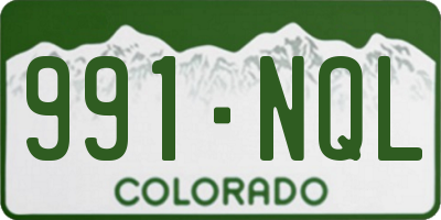 CO license plate 991NQL