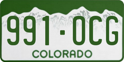 CO license plate 991OCG