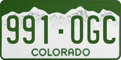 CO license plate 991OGC