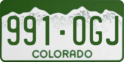 CO license plate 991OGJ
