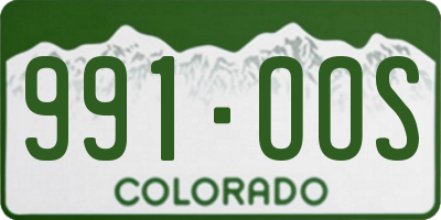 CO license plate 991OOS