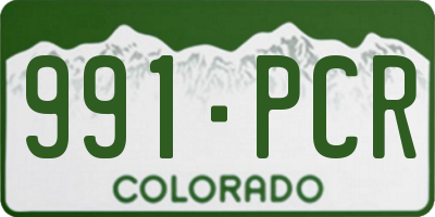 CO license plate 991PCR