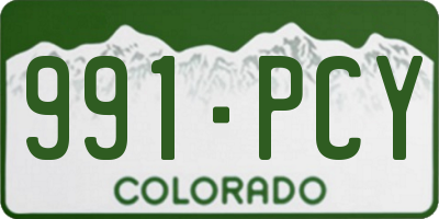 CO license plate 991PCY