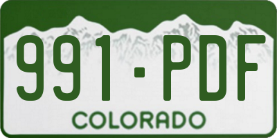 CO license plate 991PDF