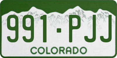 CO license plate 991PJJ