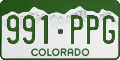 CO license plate 991PPG