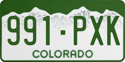 CO license plate 991PXK