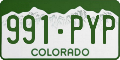 CO license plate 991PYP