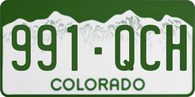CO license plate 991QCH