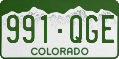 CO license plate 991QGE