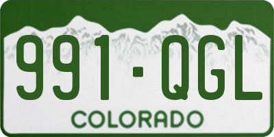 CO license plate 991QGL