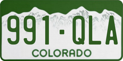 CO license plate 991QLA