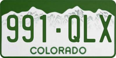 CO license plate 991QLX