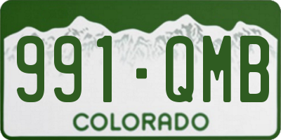 CO license plate 991QMB