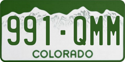 CO license plate 991QMM