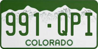 CO license plate 991QPI