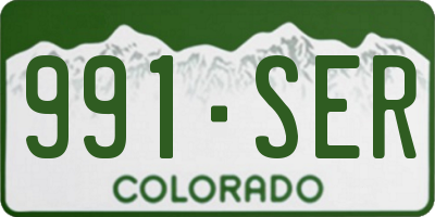 CO license plate 991SER