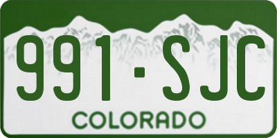 CO license plate 991SJC