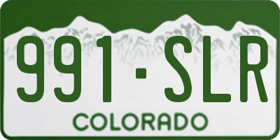 CO license plate 991SLR