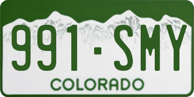 CO license plate 991SMY