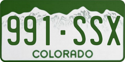 CO license plate 991SSX